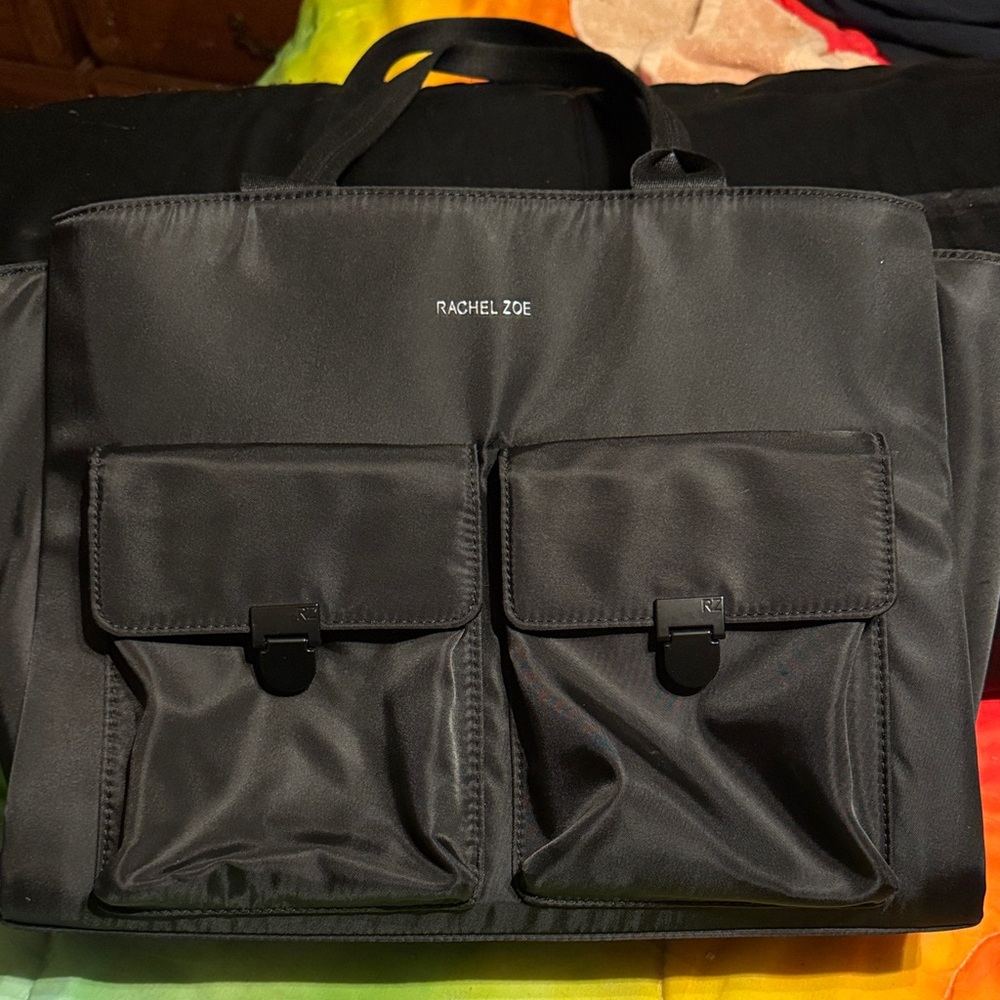 Rachel Zoe Sleek Black Laptop Bag for Men